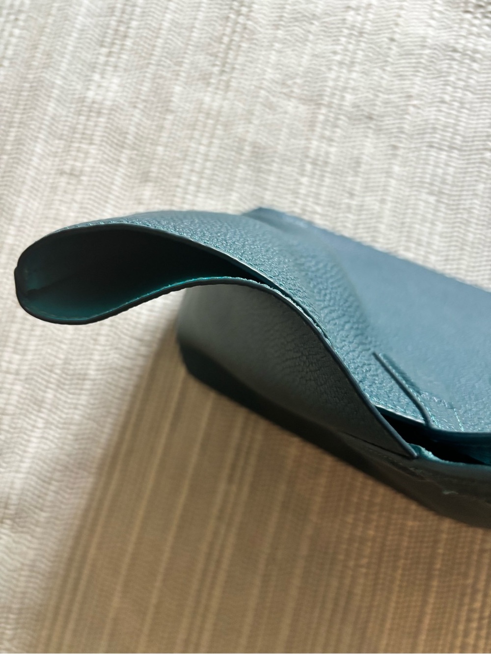 EUC Tory Burch Perry Ocean Green Teal Tote - Picture 11 of 15